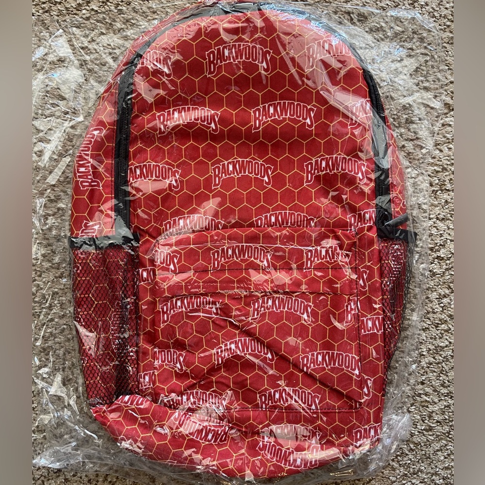 Backwoods Red Honeycomb Backpack